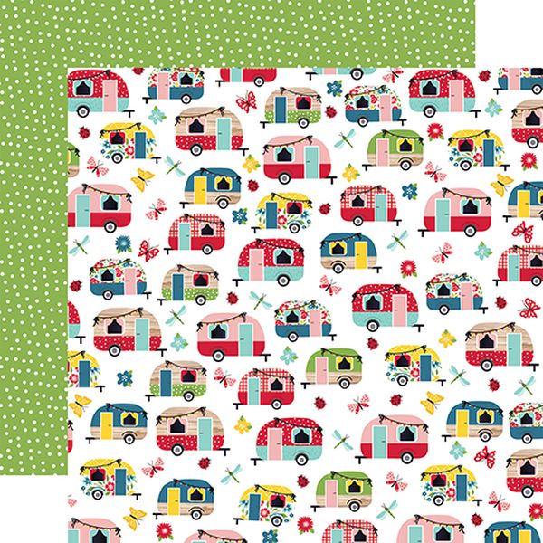 Echo Park A Slice of Summer: Happy CampersDS Paper (1 Sheet)