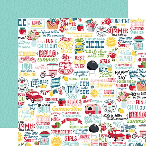 Echo Park A Slice of Summer: Fun In The Sun  DS Paper (1 Sheet)