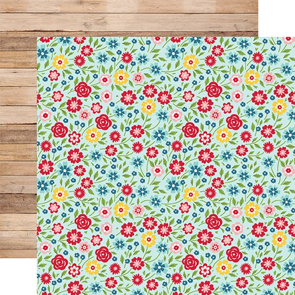 Echo Park A Slice of Summer: Hello Summer FloralDS Paper (1 Sheet)