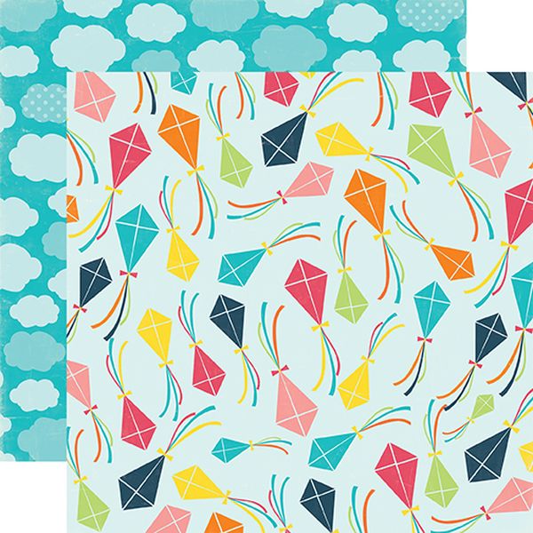Echo Park Summer: Party Kite Flying DS Paper (1 Sheet)