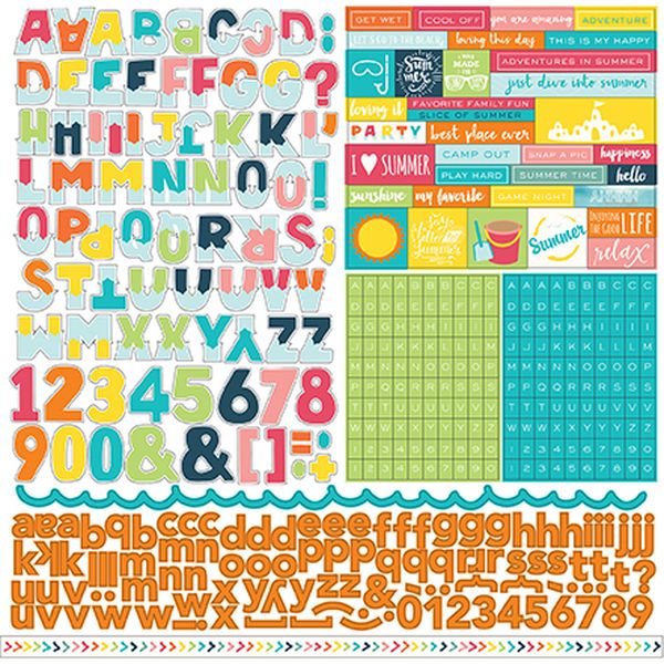 Summer Party Alphabets Stricke
