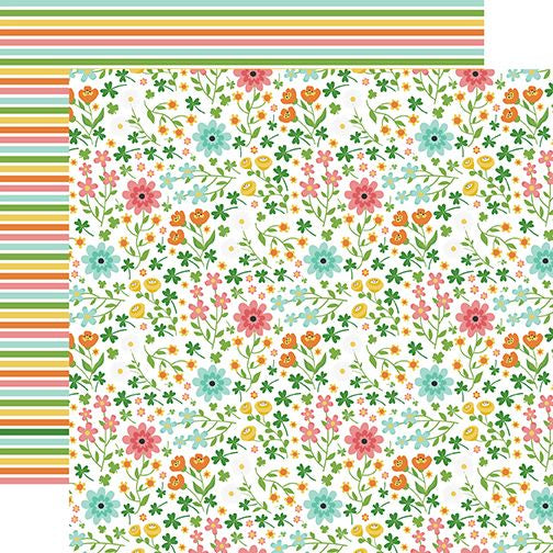 Happy St. Patrick's Day  March Blooms DS Paper (1 Sheet)