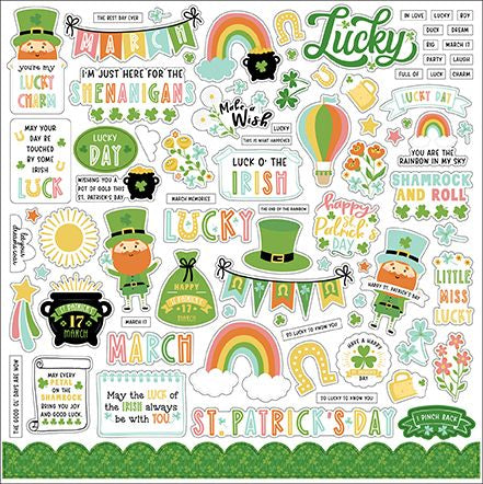 Happy St. Patrick's day Element Sticker