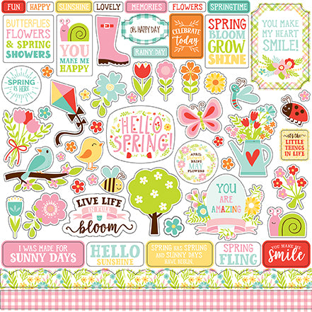 DISC - Echo Park Spring Fling Element sticker