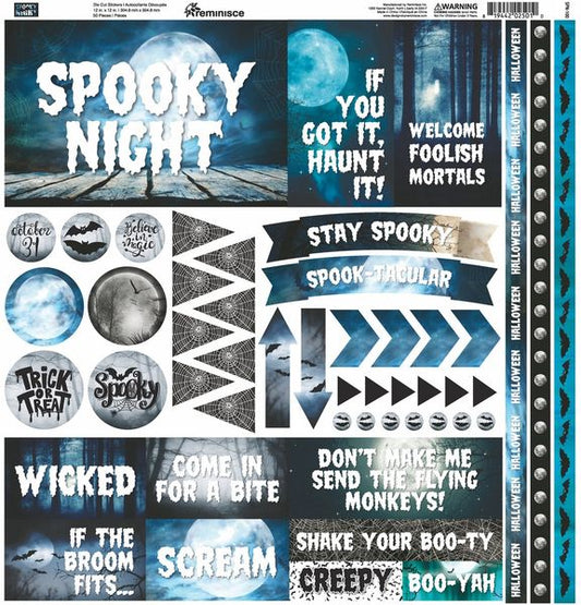 Reminisce Spooky Night 12x12 Elements Stickers
