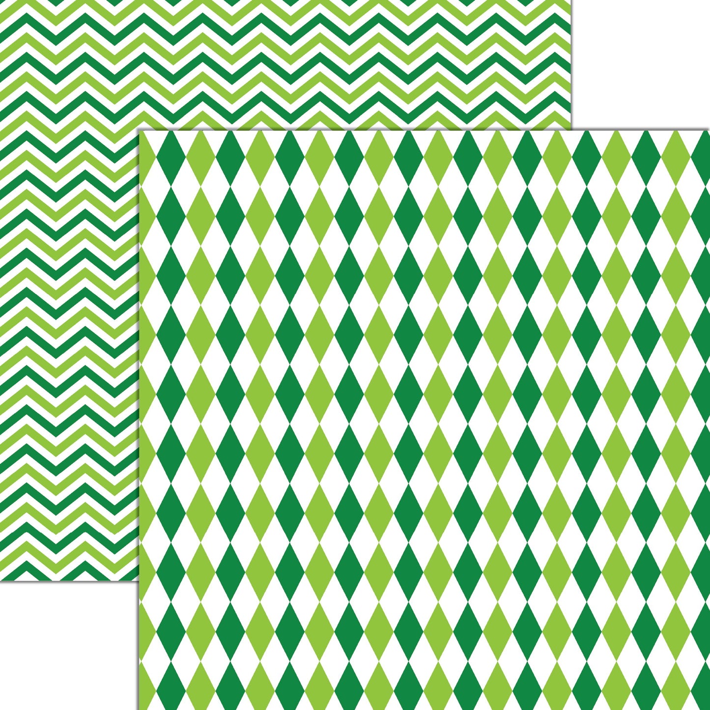 Reminisce St. Patrick's Plaid: Plaid 2 DS Paper (1 Sheet)