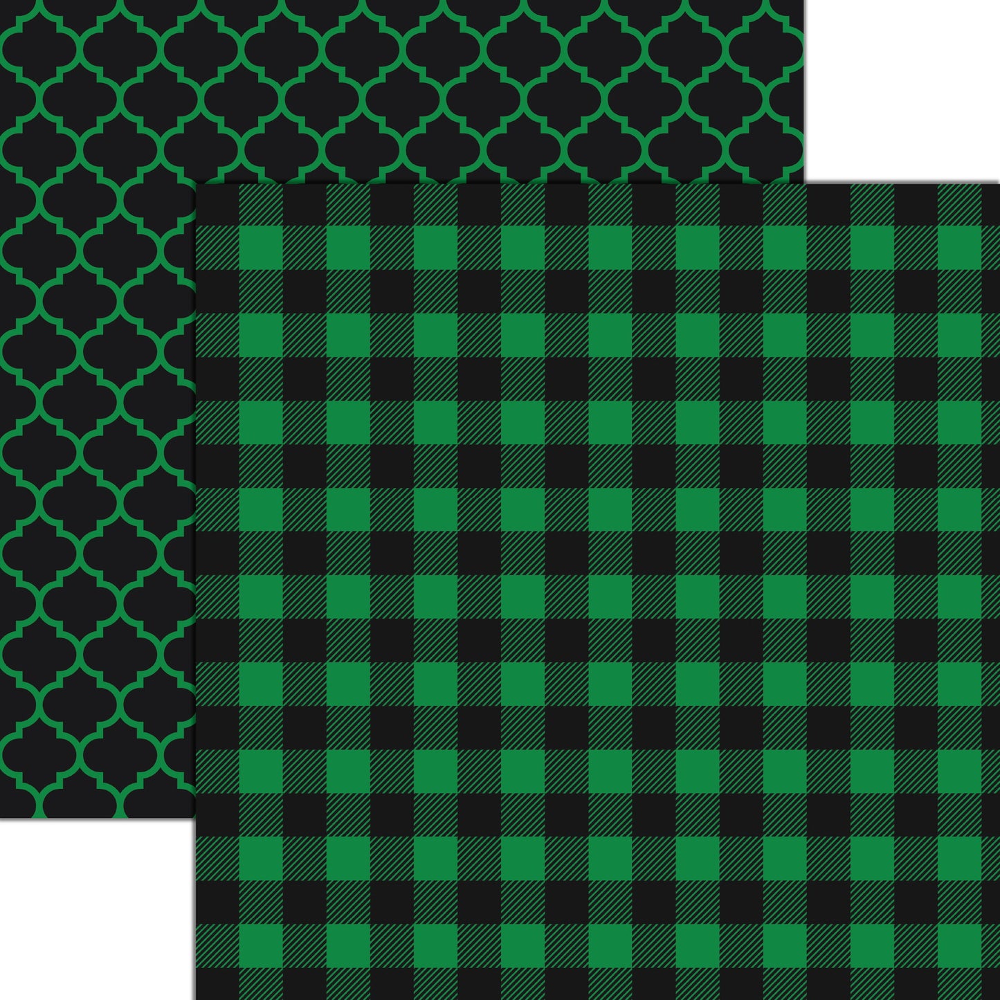 Reminisce St. Patrick's Plaid: Plaid 4 DS Paper (1 Sheet)