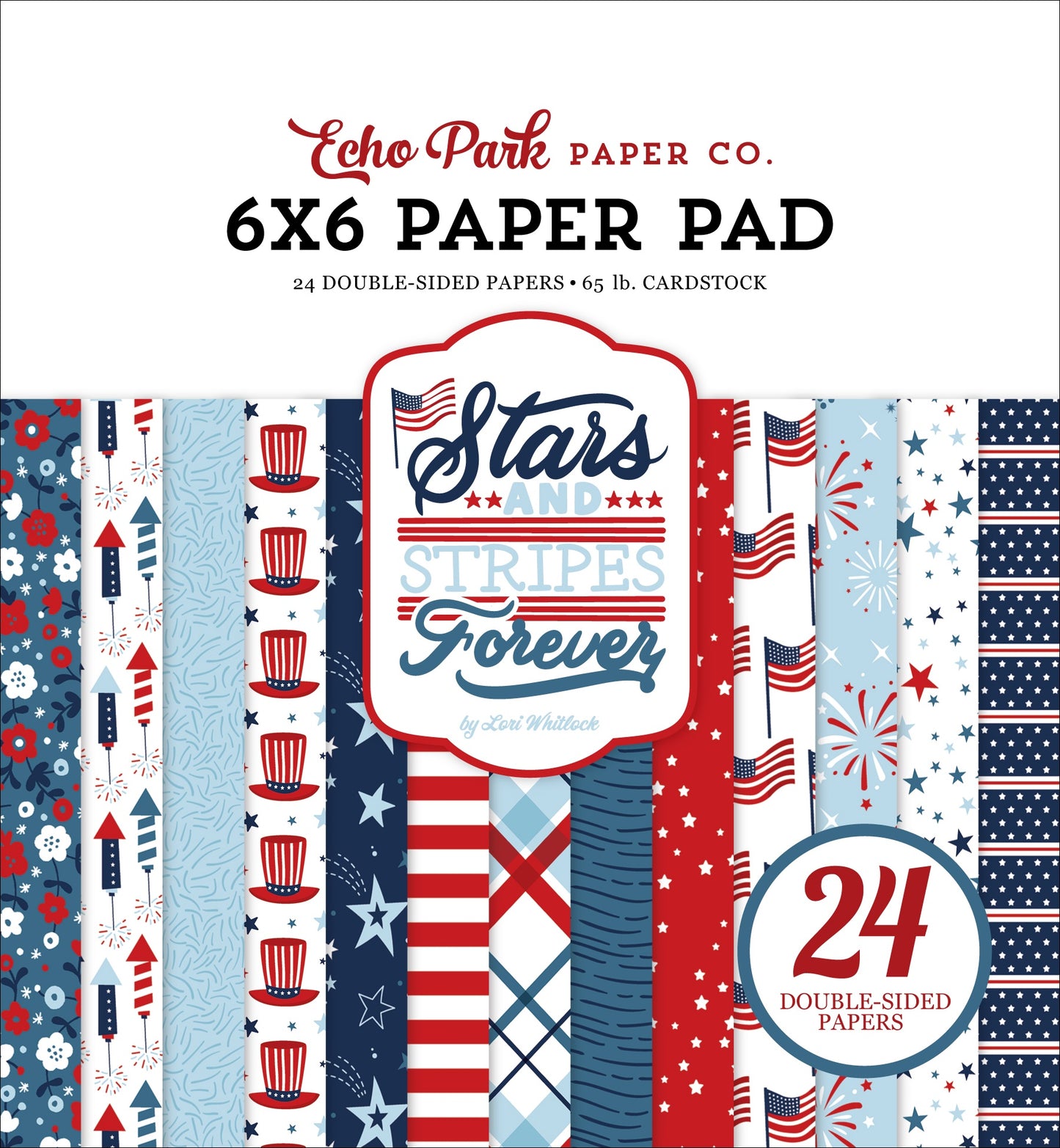 Echo Park Stars and Stripes Forever 6X6 Pad