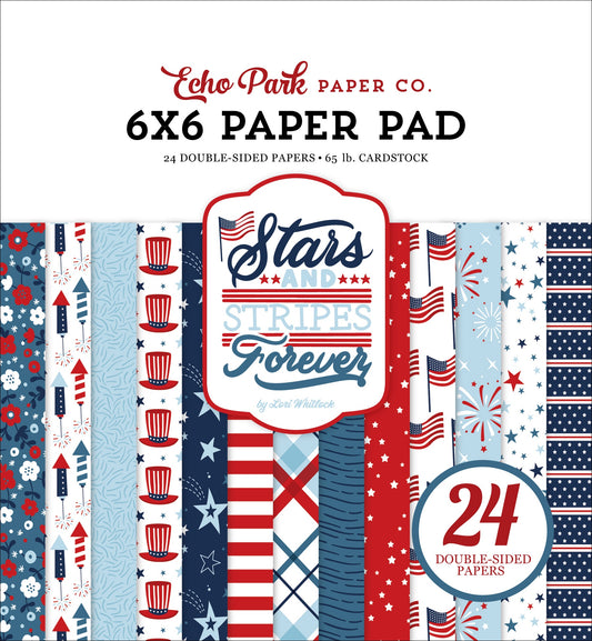 Echo Park Stars and Stripes Forever 6X6 Pad