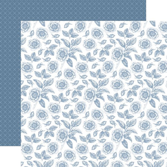Echo Park Save the Date: Husband And Wife Floral DS Paper (1 Sheet)