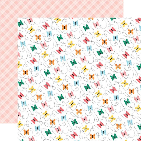 Sunny Days Ahead Beautiful Butterflies  12x12 DS Patterned Paper (1 Sheet)