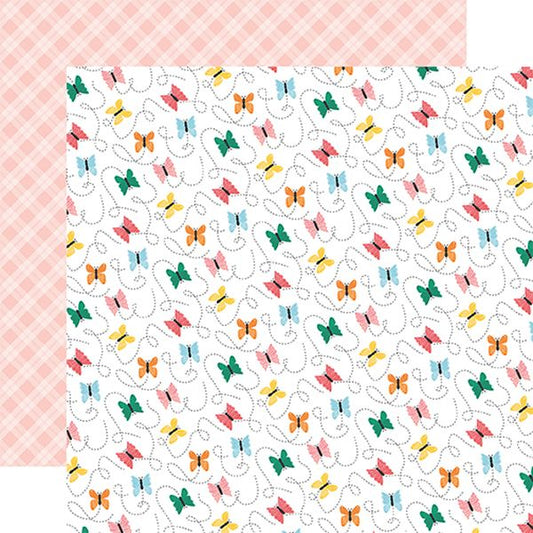 Sunny Days Ahead Beautiful Butterflies  12x12 DS Patterned Paper (1 Sheet)
