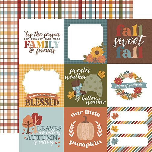 Echo Park Sweater Weather: 4X4 Journaling Cards
