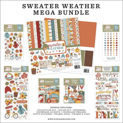 Echo Park Sweater Weather 12"X12" Mega Bundle Collection Kit