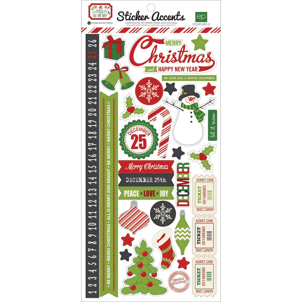Jingle All the Way Stickers