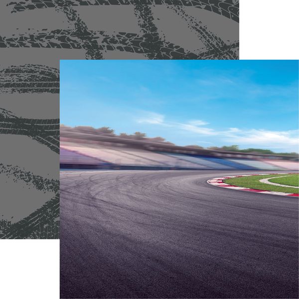 Reminisce Start Your Engines: Around the Curve DS Paper (1 Sheet)