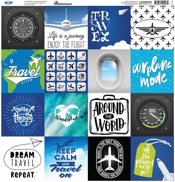 Reminisce Take Flight 12x12 Custom Sticker