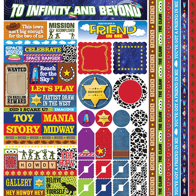 Reminisce DISC - Toy Box 12x12 Multi Sticker