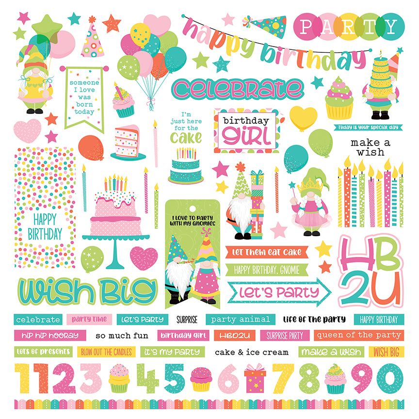 PhotoPlay Tulla's Birthday Party Element Sticker