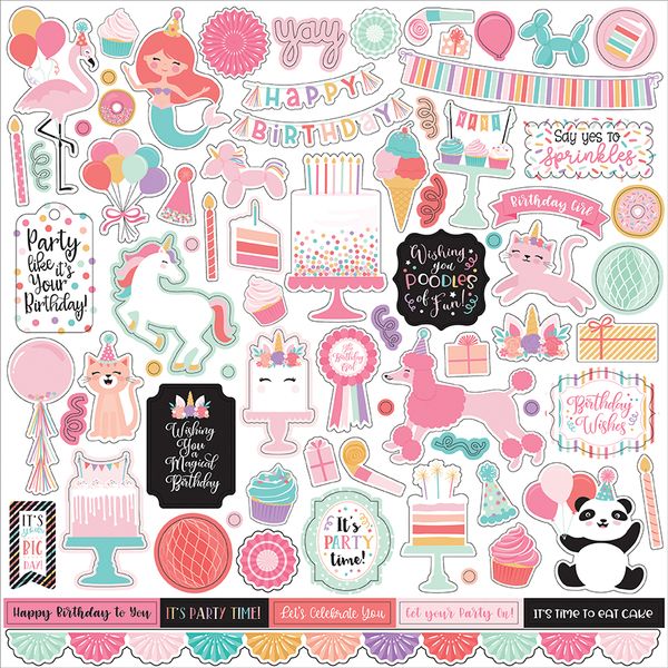 It's Your Birthday Girl Element Sticker