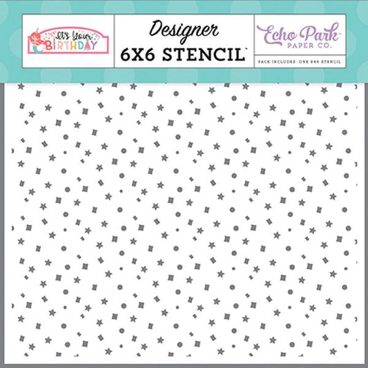 Sparkle Confetti Stencil
