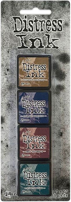 Tim Holtz Distress Mini Ink Pads 4/Pkg-Kit 12