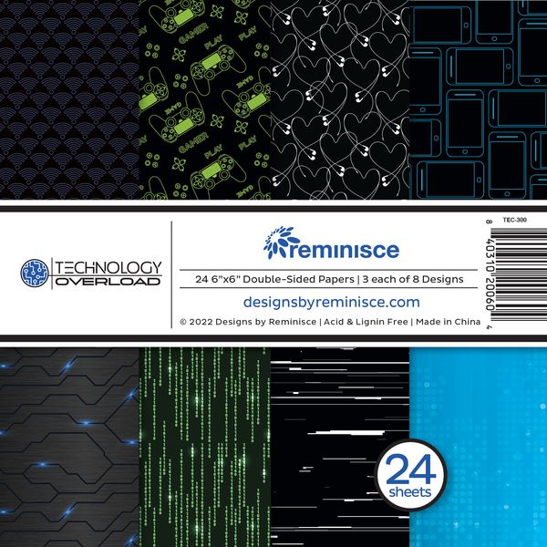 Reminisce Technology Overload 6x6 Paper Pad