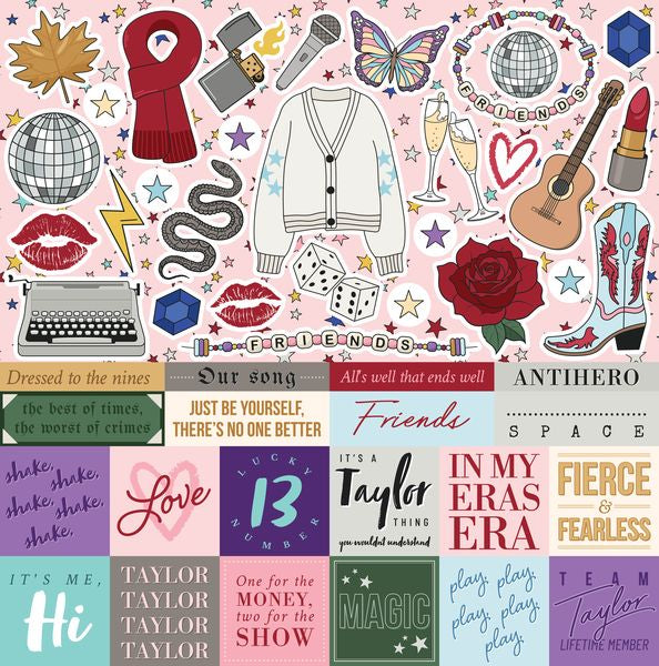 Reminisce Taylor Forever12x12 Sticker