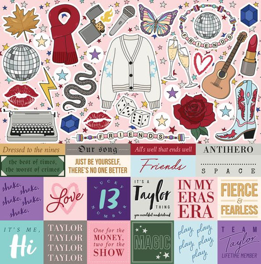 Reminisce Taylor Forever12x12 Sticker