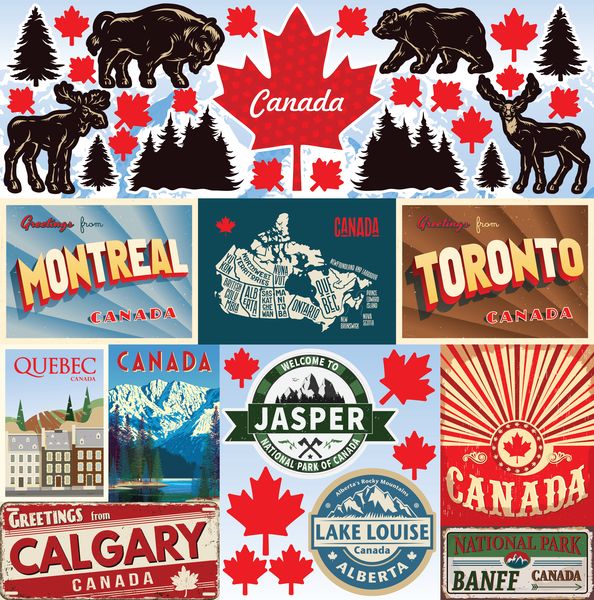 Reminisce The Great North 12x12 Sticker