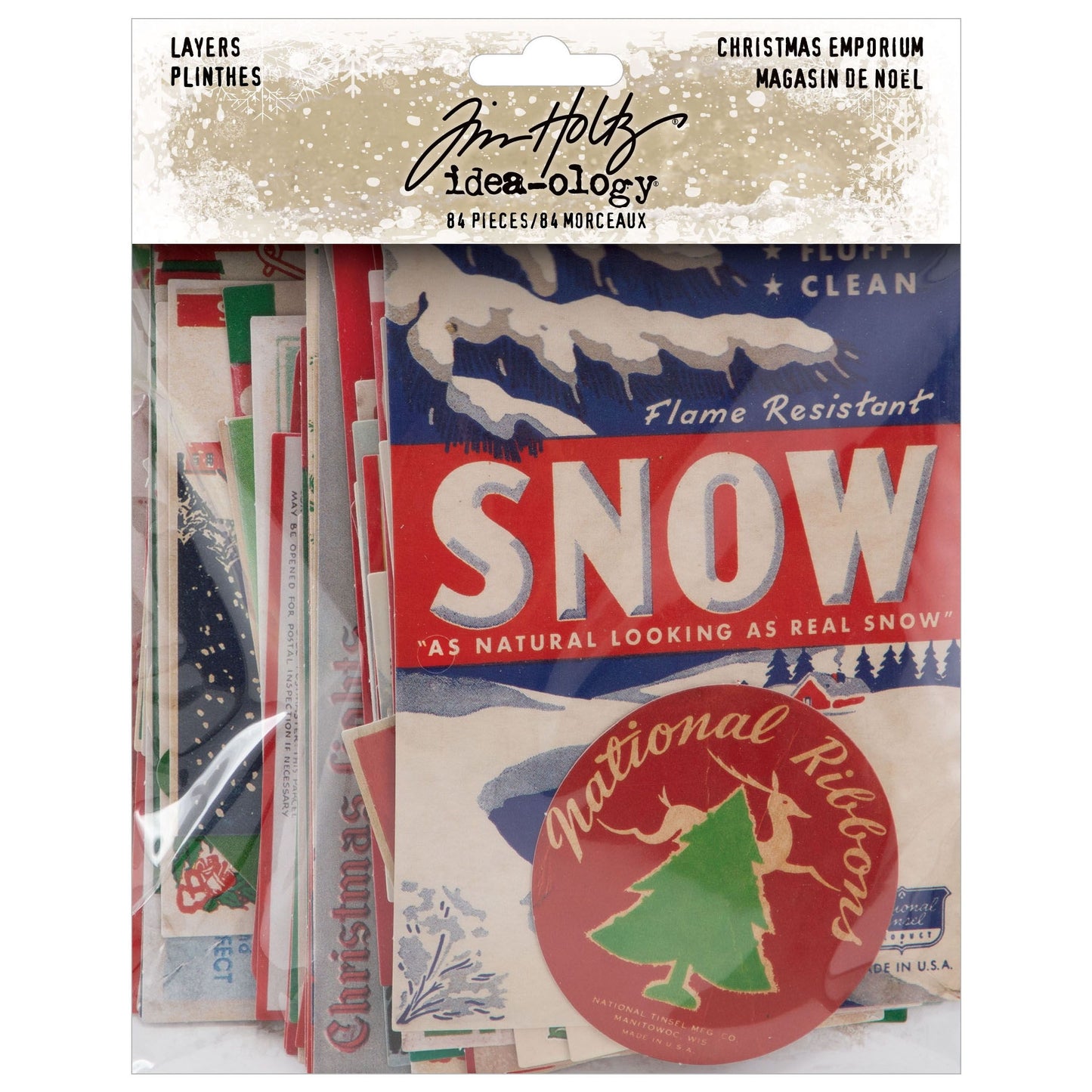 Tim Holtz Idea-ology-Layers,Christmas Emporium