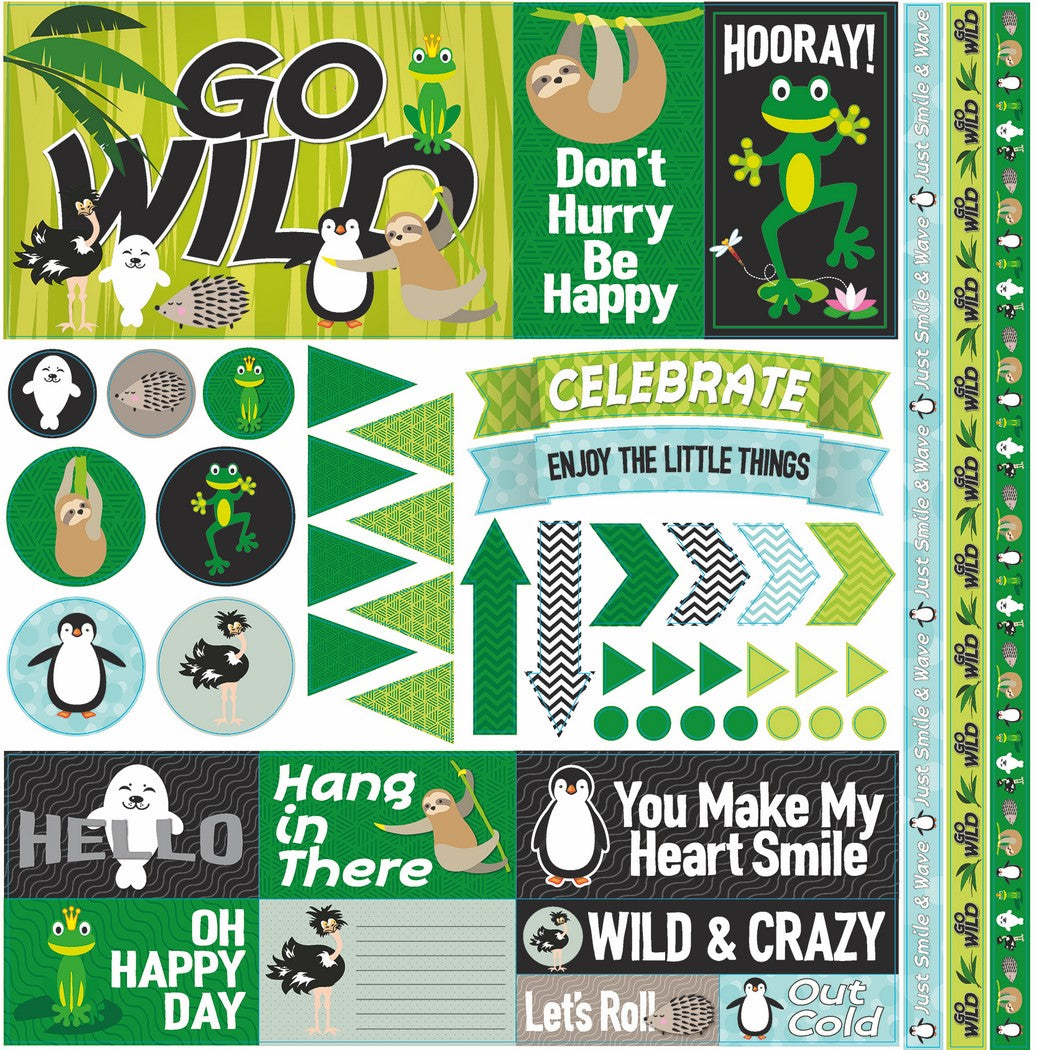 Reminisce The Menagerie: 12x12 Elements Stickers