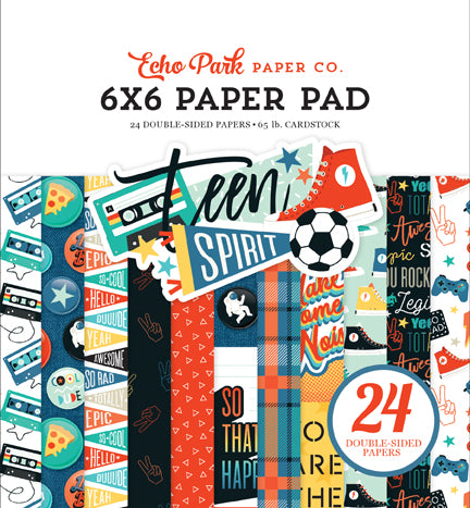 DISC - Echo Park Teen Spirit Boy 6x6 Paper Pad