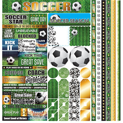 Reminisce The Soccer Collection 12x12 Sticker