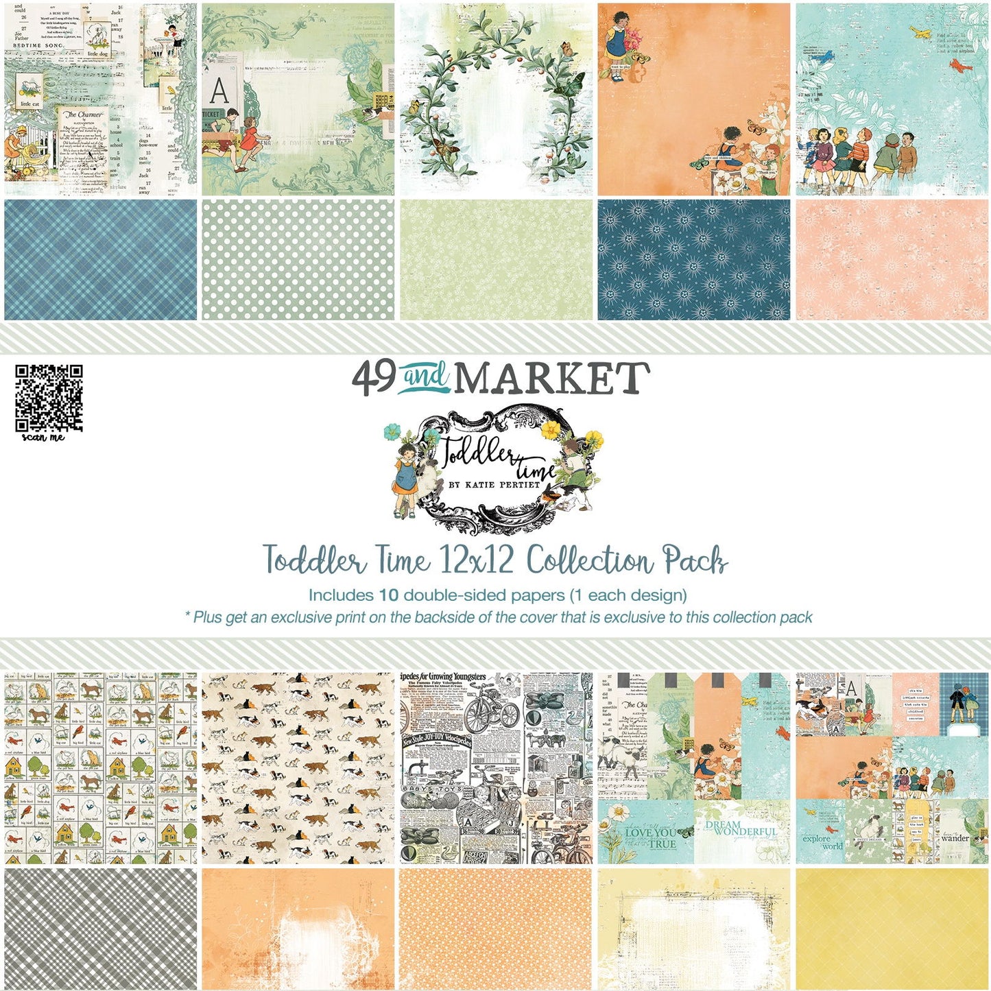 49 & Market Collection Pack 12"X12"-Toddler Time