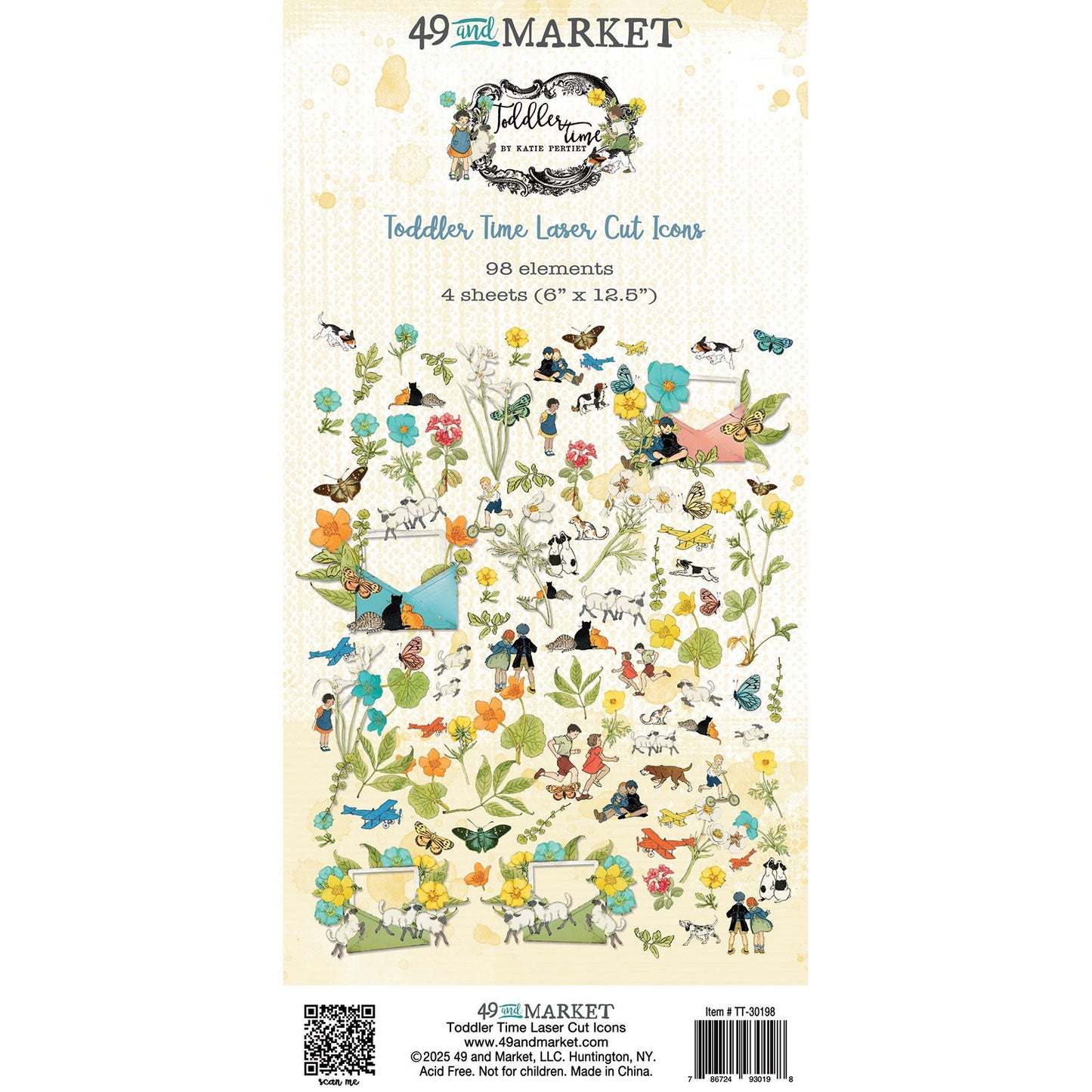 49 And Market Laser Cut Outs-Icons, Toddler Time