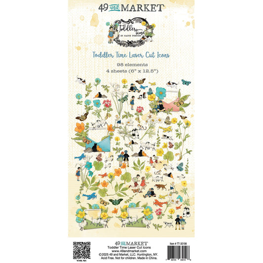 49 And Market Laser Cut Outs-Icons, Toddler Time