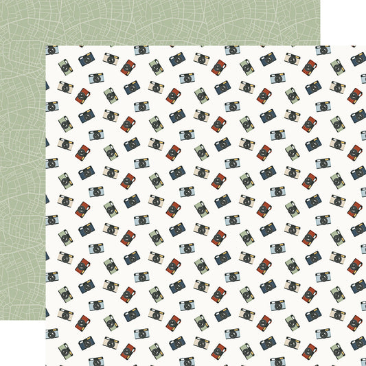 Echo Park It's Time To Travel: Adventure Cameras 12x12 Patterned Paper