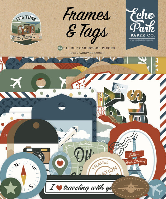 Echo Park It's Time To Travel Frames & Tags