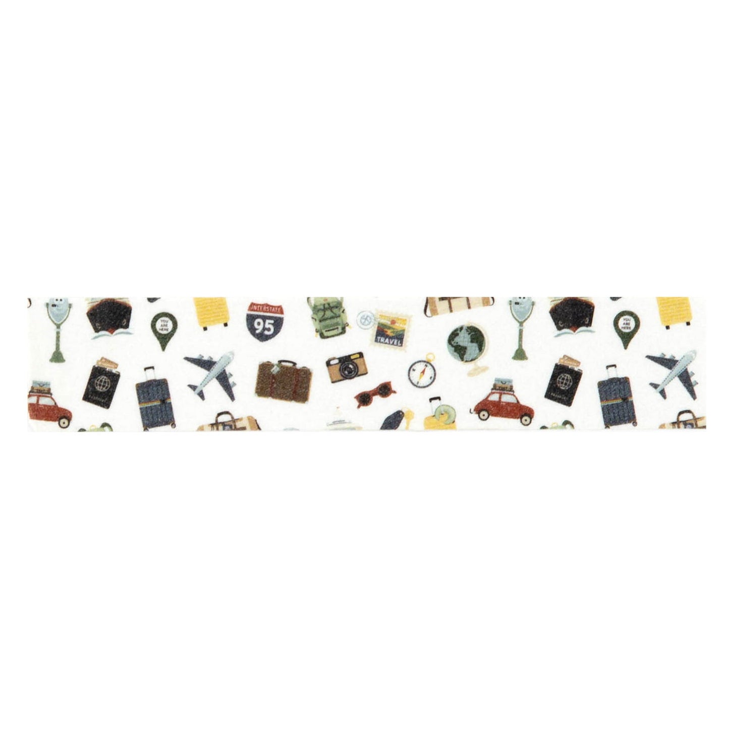 Echo Park It's Time To Travel: Travel Day Icons Washi Tape