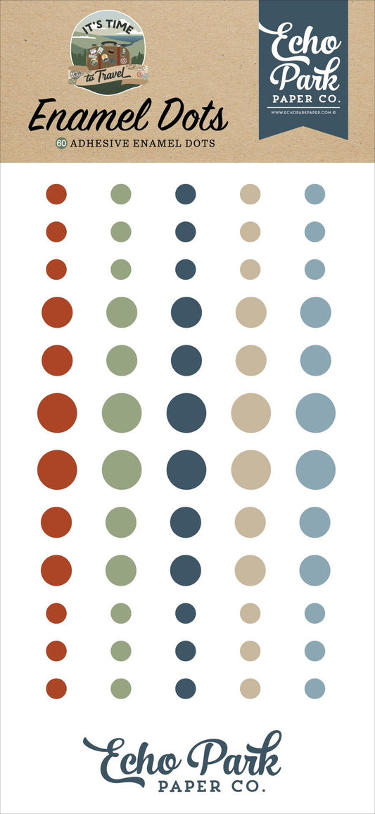 Echo Park It's Time To Travel Enamel Dots