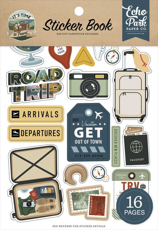 Echo Park It's Time To Travel Sticker Book