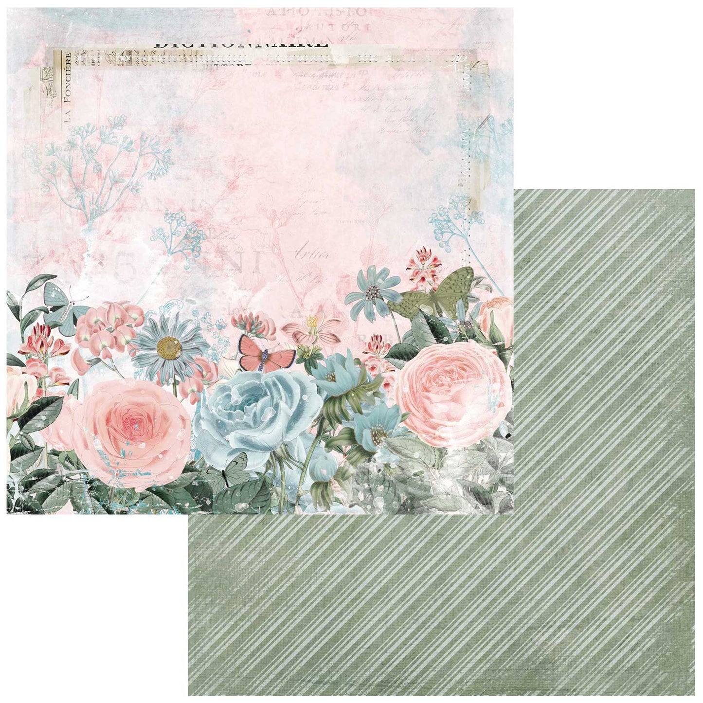 Vintage Artistry Tranquility Double-Sided Cardstock 12"X12"-The Undisturbed View