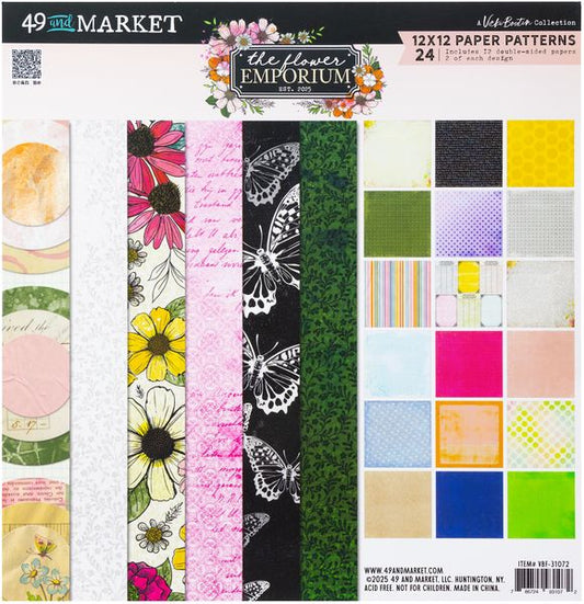 49 And Market The Flower Emporium 12"X12" Paper Pad