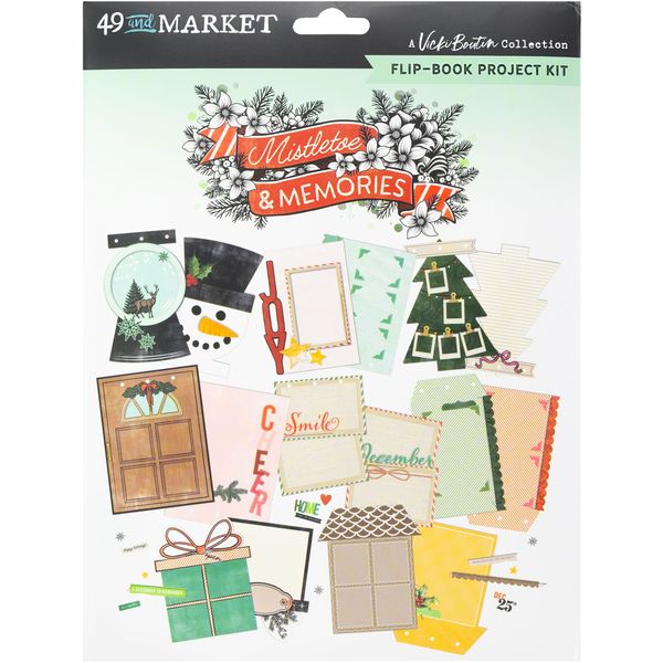 49 And Market Flip Book Kit-Mistletoe And Memories
