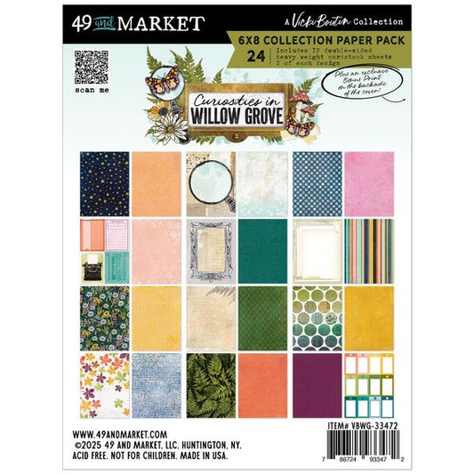 49 And Market Paper Pack 6"X8"-Curiosities In Willow Grove