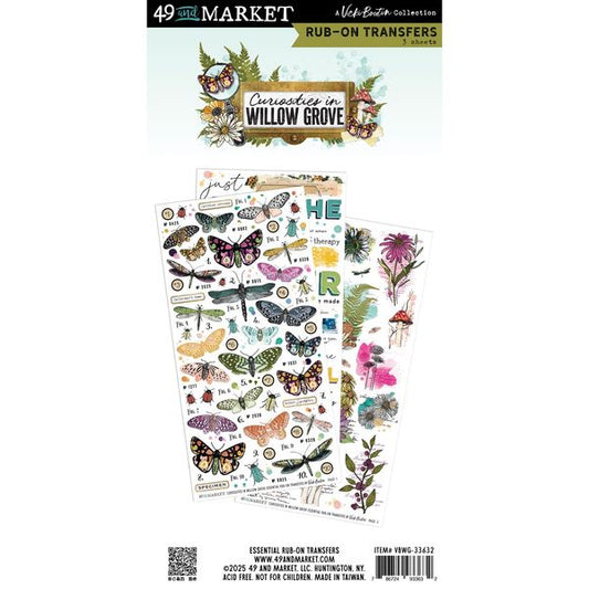 49 And Market Rub-On Transfer Set-Essential, Curiosities In Willow Grove