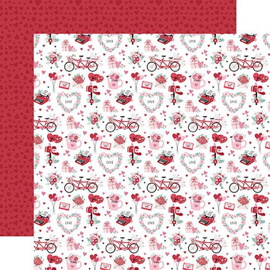Echo Park Valentine's Day: Signs Of My Love 12x12 DS Patterned Paper (1 Sheet)