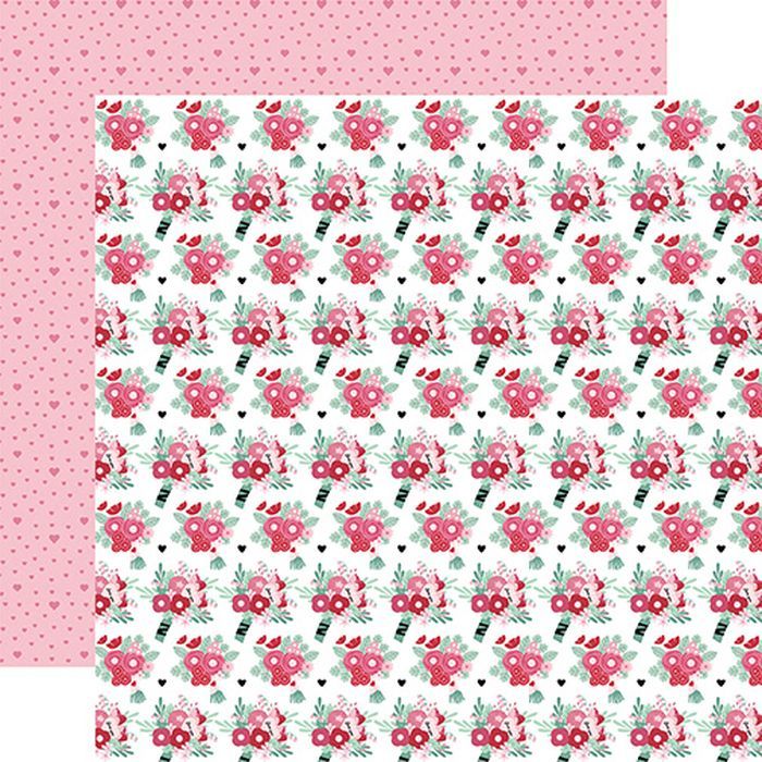 Echo Park - Valentine's Day Valentine Bouquets 12x12 DS Patterned Paper (1 Sheet)