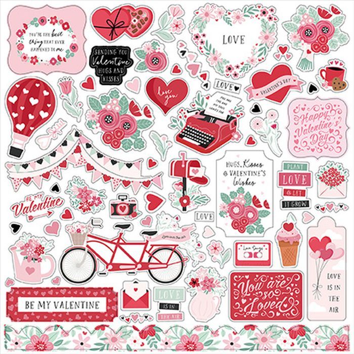 Echo Park Valentine's Day Element Sticker